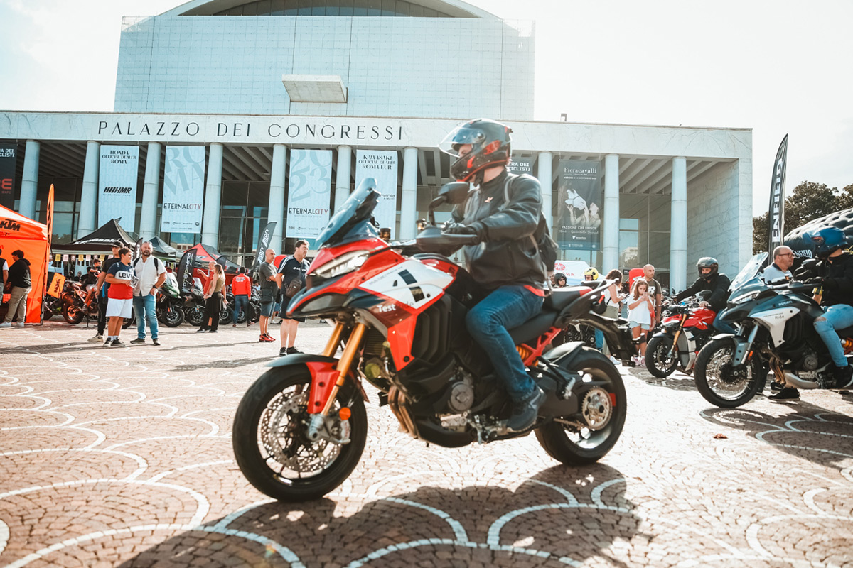 Eternal-City-News-15 Demo ride moto Ducati Multistrada a Roma all'evento Eternal City Motorcycle Show