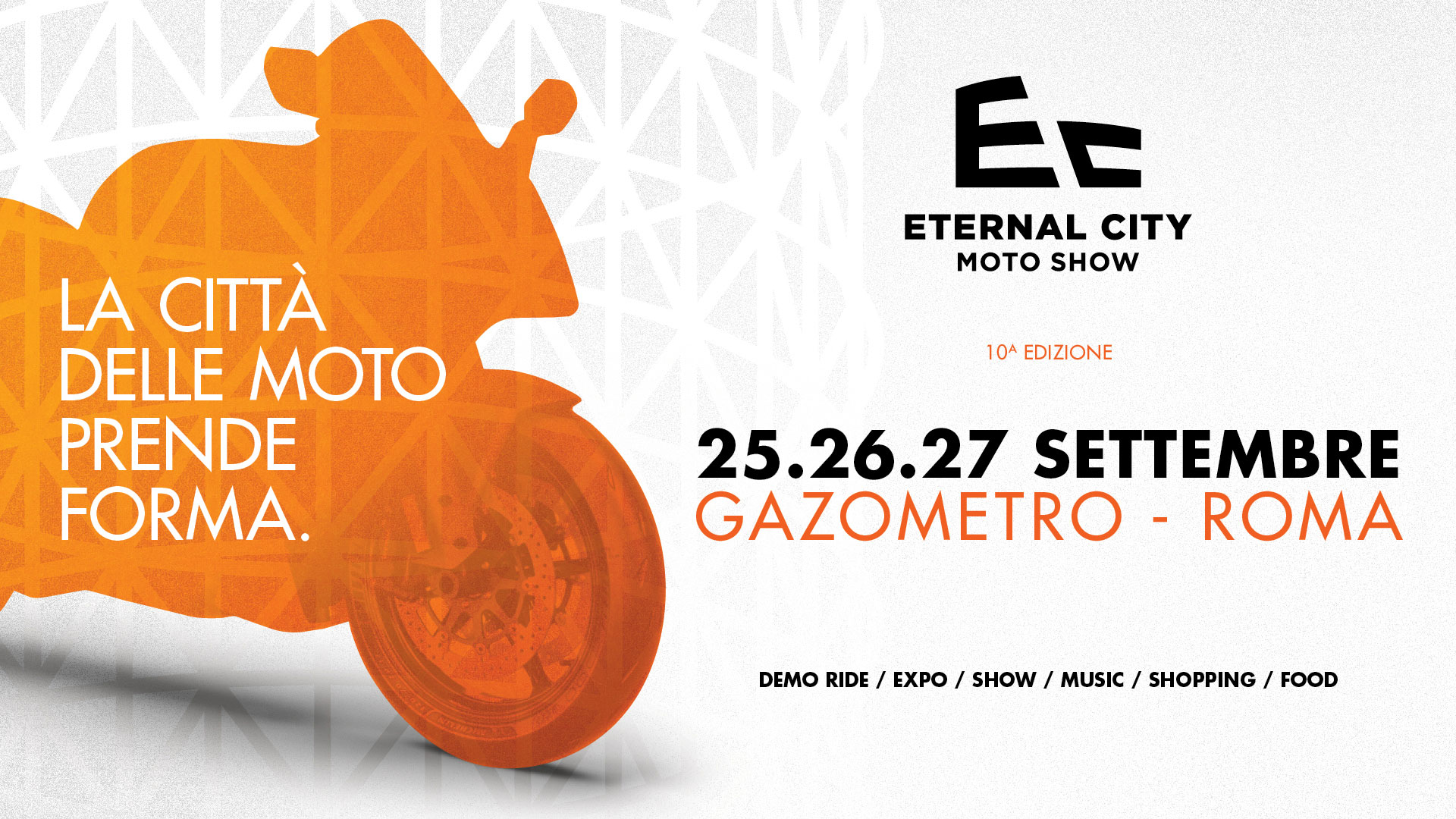 Eternal City Moto Show dal 25 al 27 settembre 2026 al Gazometro di Roma Ostiense